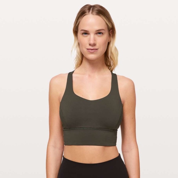 lululemon athletica Other - Free to Be Serene HNLL Bra. Size 6. Army Green.